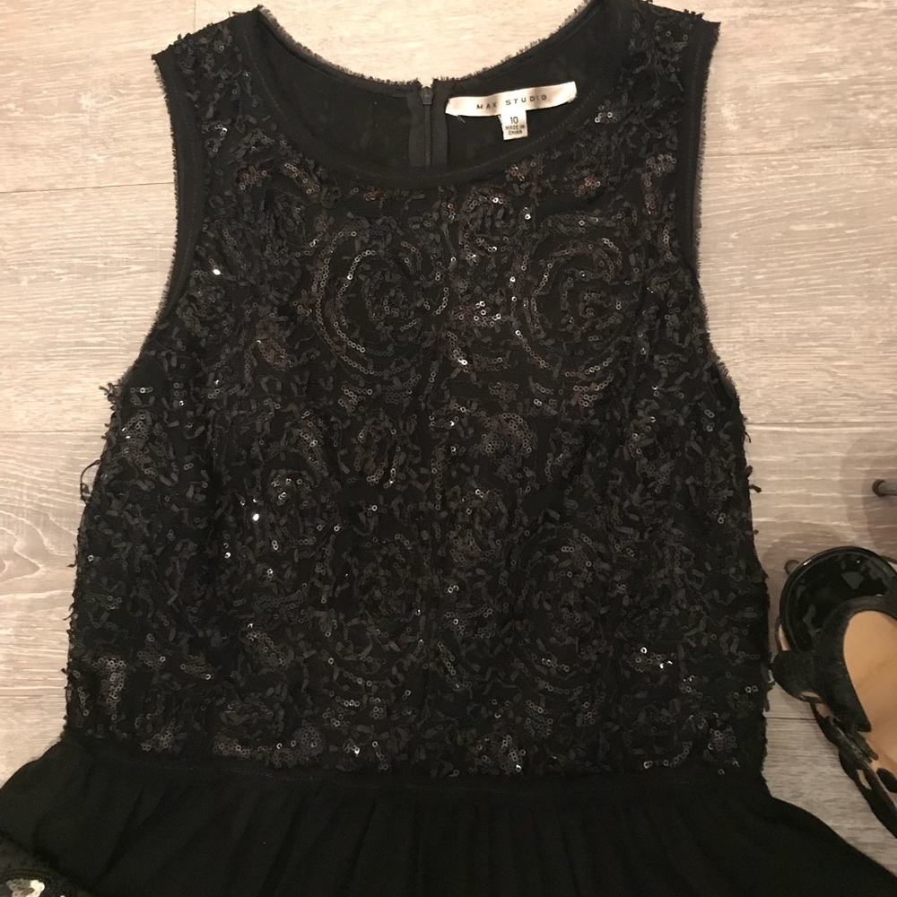 Max Studio Black Sequin Dress - Picture 5 of 6